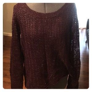 Eggplant purple sweater